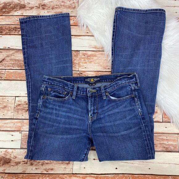Lucky Brand Women's Sweet N' Low Jeans Sz 8/29 Flare Wide Leg Zipper Fly Stretch - Picture 3 of 7